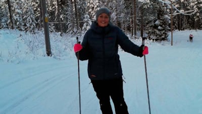 Ina Lill Øwre Torp på skitur