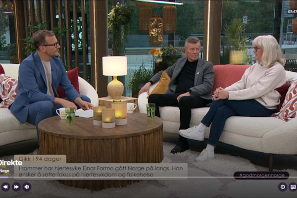 Einar Formoe og Mari Larsen på God Morgen Norge