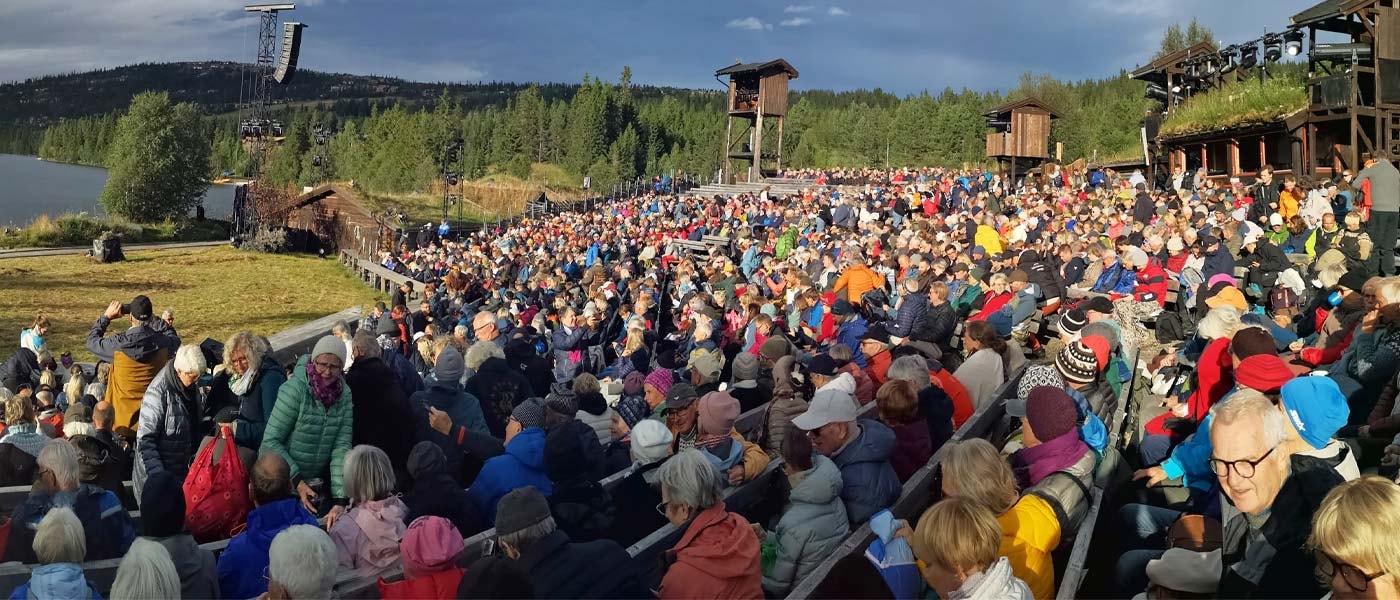 Bilde fra Peer Gynt-forestillingen på Gålå, 2025