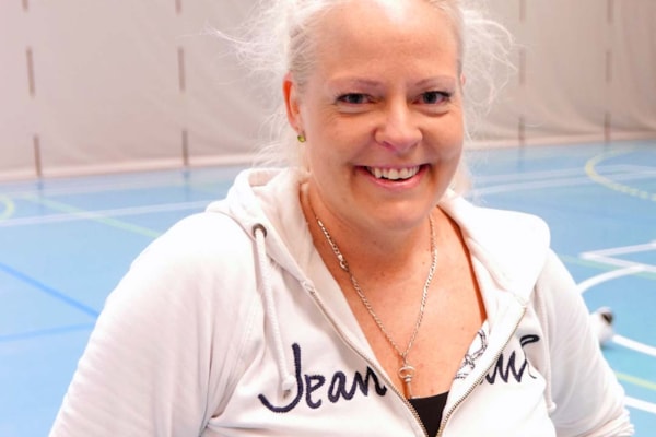 Ann Christin Engh trener her flere ganger i uken etter en mageoperasjon