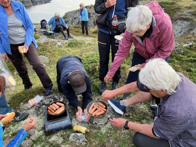 Ut på tur og spisepause med LHL Flekkefjord og Lund