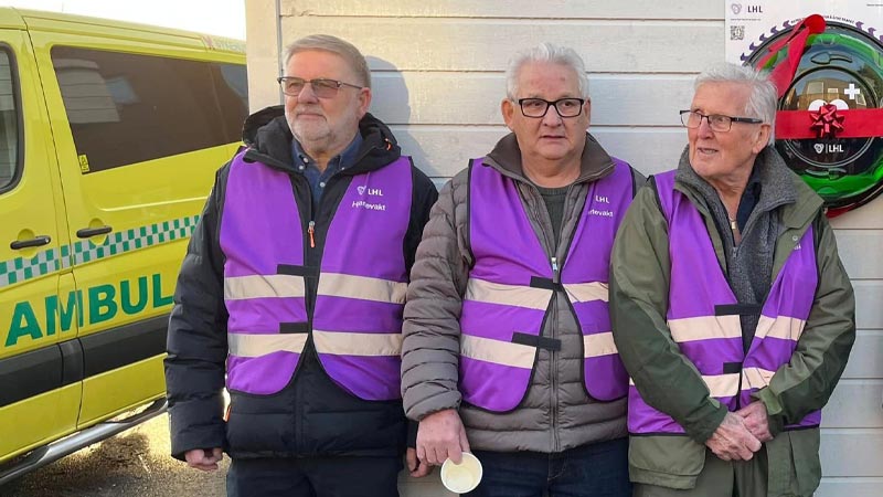 Tre av hjertevaktene i LHL Fredrikstad