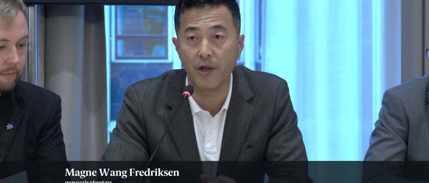 Magne Wang Fredriksen i åpen høring i Stortingets helse- og omsorgskomité mandag 28. september 2026