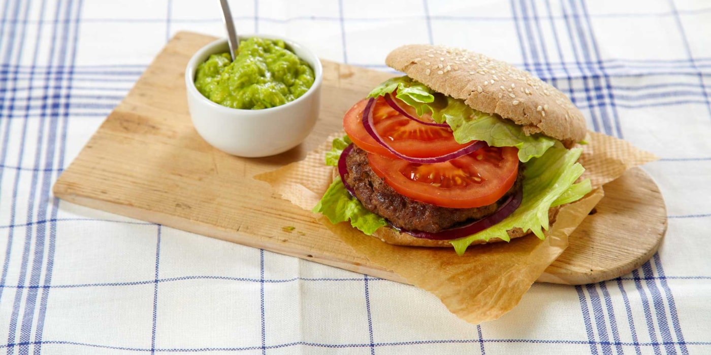 Hjemmelaget hamburger