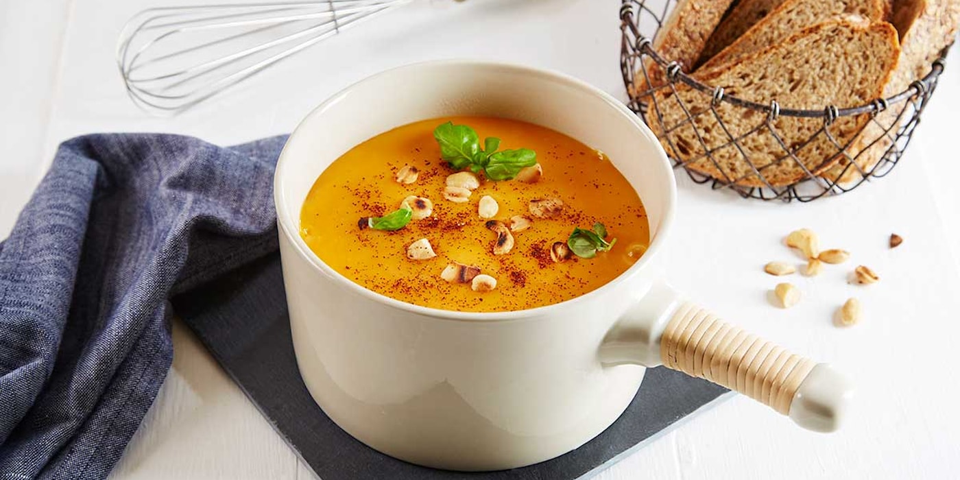 Gresskar- og søtpotetsuppe