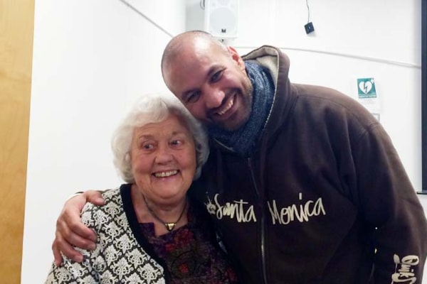 Berit Oliva Kvalvik og Marco Elsafadi på Haraldsplass Diakonale Sykehus