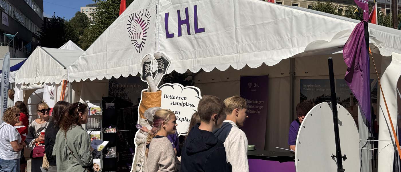LHL sin stand på Arendalsuka 2026