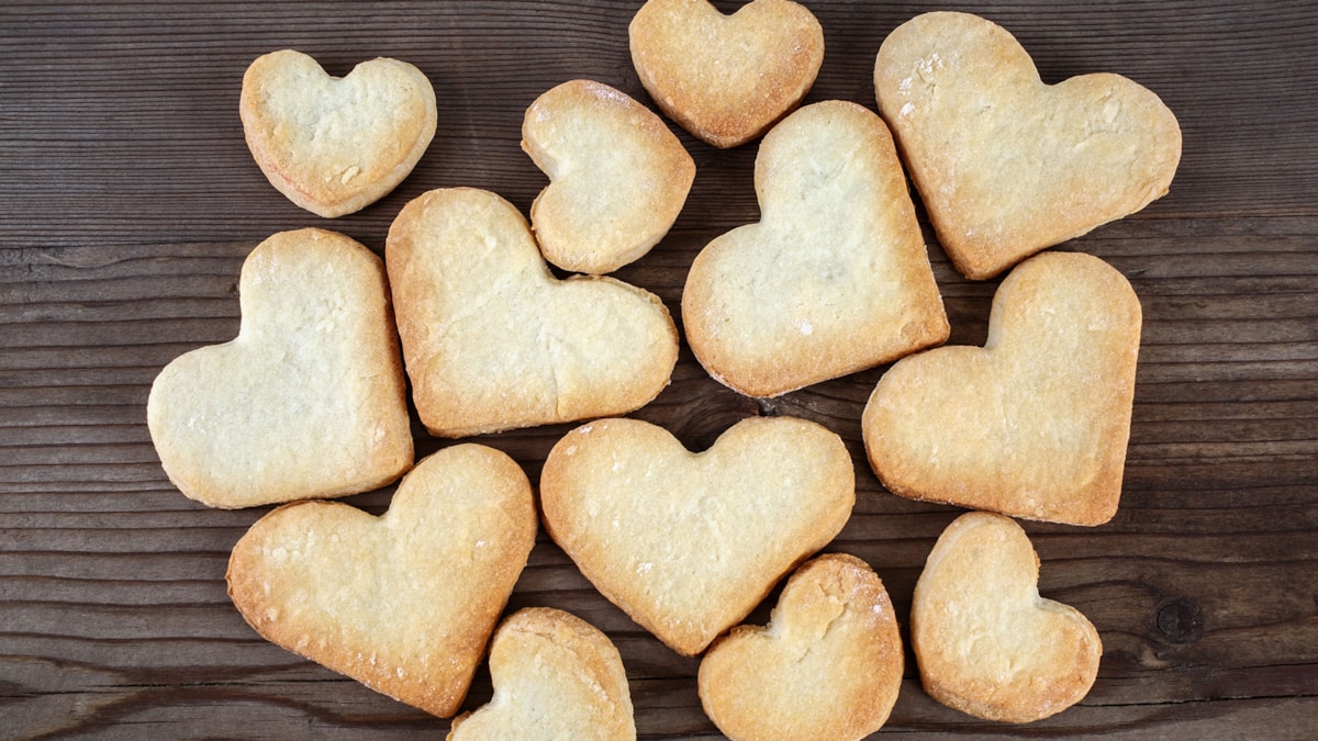 Lyse julehjerter - hjertekjeks