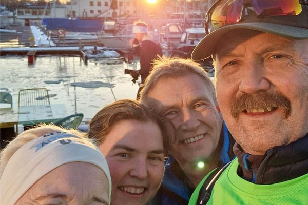 En gruppe medlemmer fra LHL Transplantert på tur i Oslo