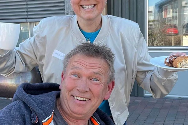 En gruppe medlemmer fra LHL Transplantert på samling