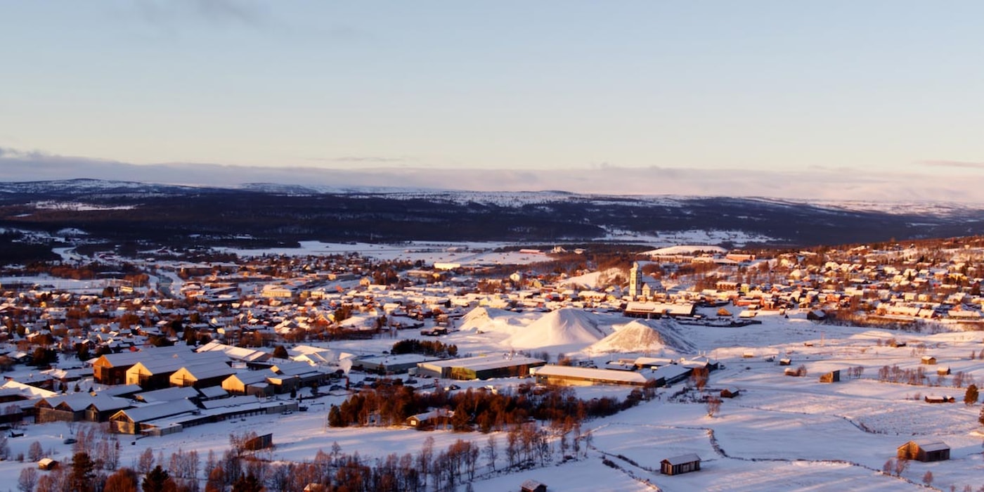 Oversiktsbilde over Røros