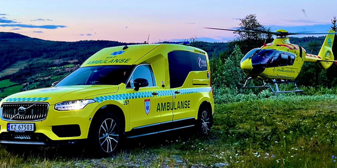 Ambulanse med helikopter