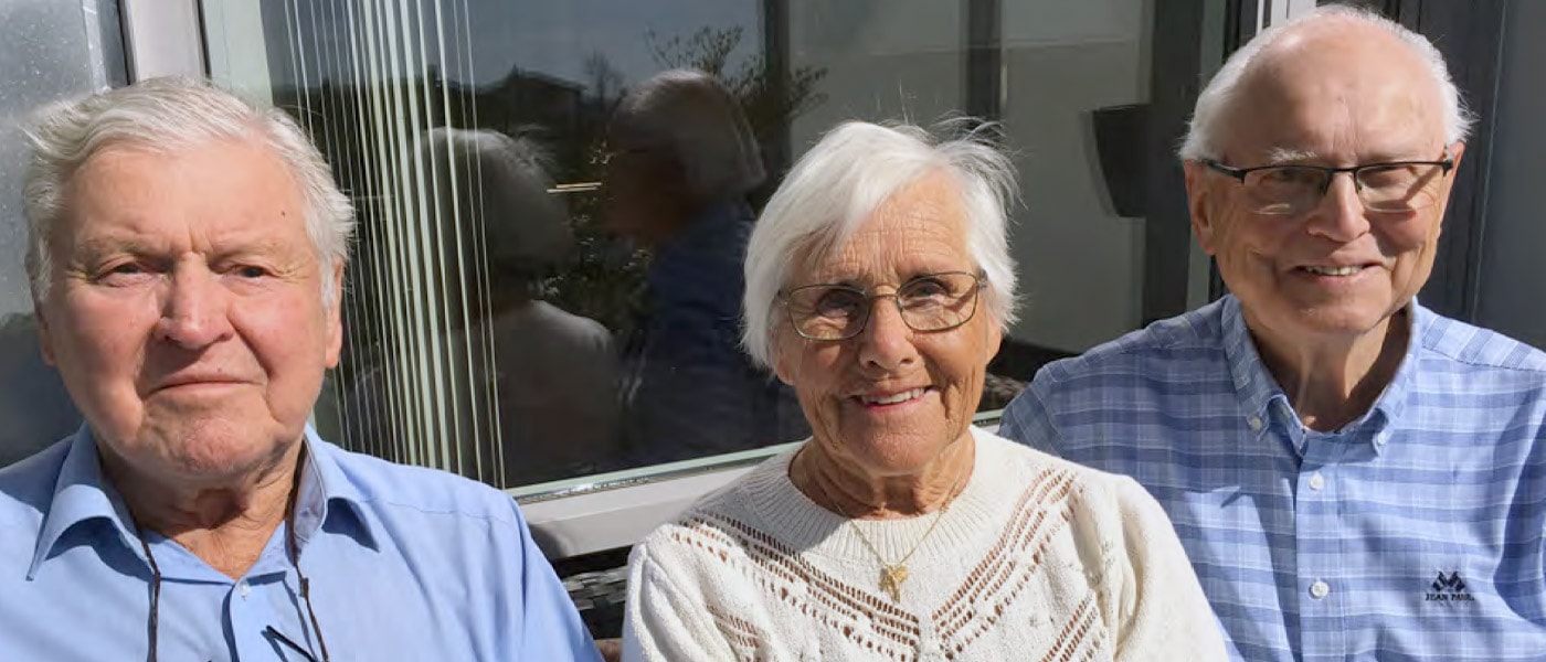 Frank Clausen (til venstre), Liv Clausen og Jan Ingvar Bakke