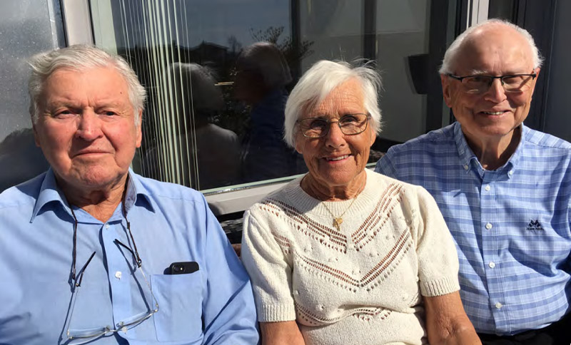 Frank Clausen (til venstre), Liv Clausen og Jan Ingvar Bakke