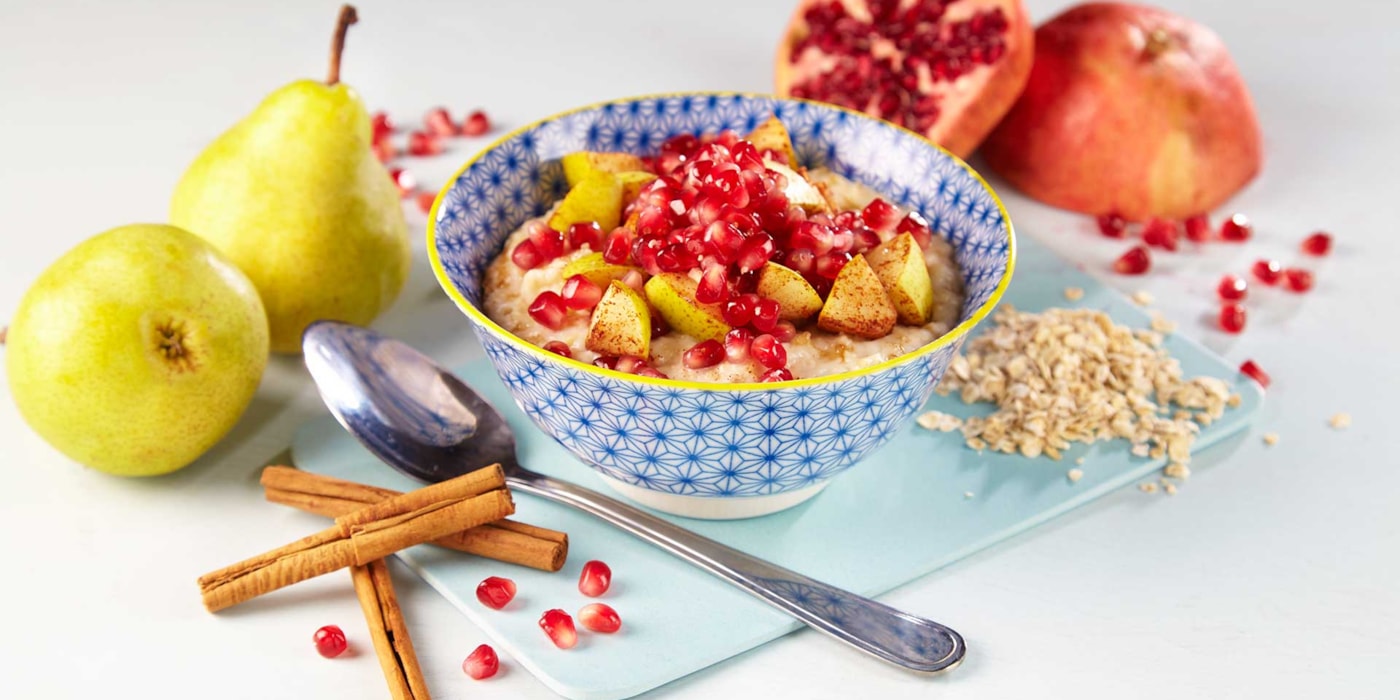 Havregrøt med frukt