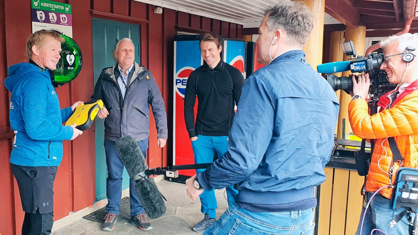 Utdeling av hjertestarter på Ullevaalseter