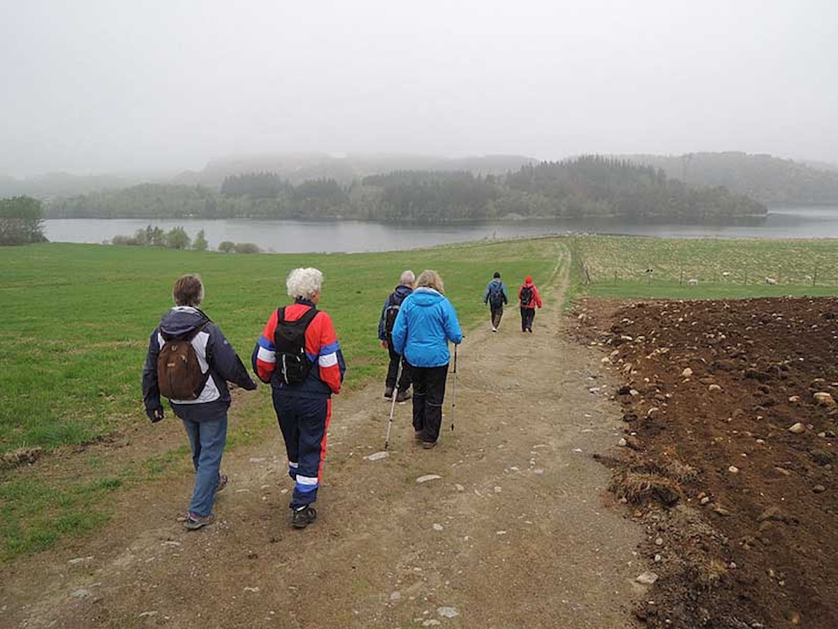 Turgåere på turen Storhaug rundt. Stavanger turistforening