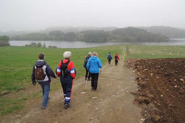 Turgåere på turen Storhaug rundt. Stavanger turistforening