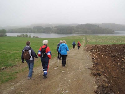 Turgåere på turen Storhaug rundt. Stavanger turistforening