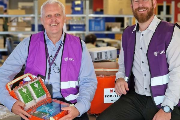 John Olav Nicholson og Joacim Grimsmo i LHL Førstehjelp