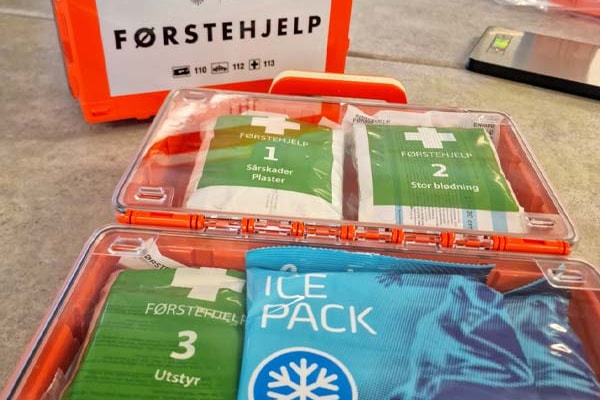 Innhold i førstehjelpskofferten