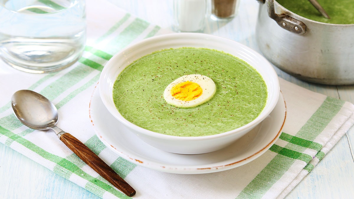 Spinatsuppe med egg | Oppskrift | LHL