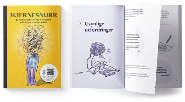 Hjernesnurr - omslag og åpne sider