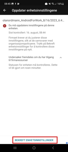 Steg for installering av Microsoft Intune Firmaportal på Android