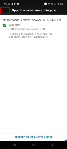 Steg for installering av Microsoft Intune Firmaportal på Android