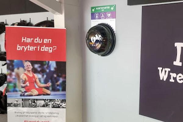 Hjertestarter i anlegg, eid av Oslo kommune