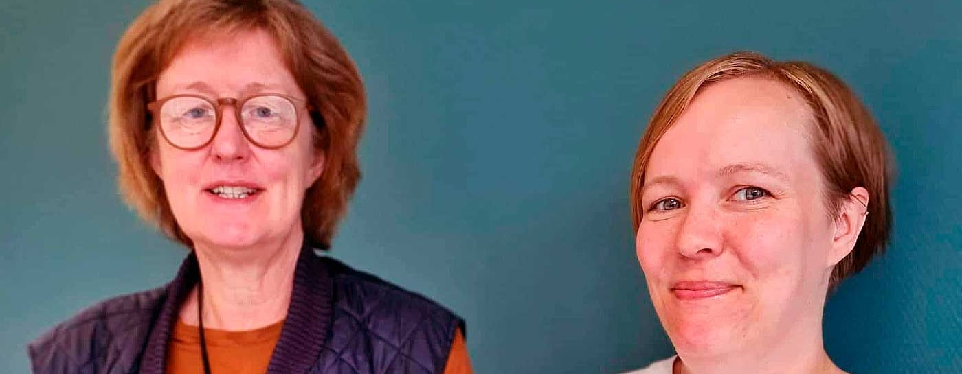 Fagrådgiverne Åsa Wikman og Irene Pleym Jakola ved Finnmarsksykehuset samarbeider er klare med pårørendetilbud i Finnmark.