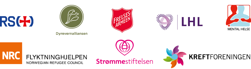 Logoene til alle organisasjonene som er til stede p&aring; arrangementet
