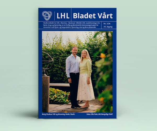 Forside av medlemsbladet Bladet Vårt, for LHL i Akershus, Buskerud og Østfold