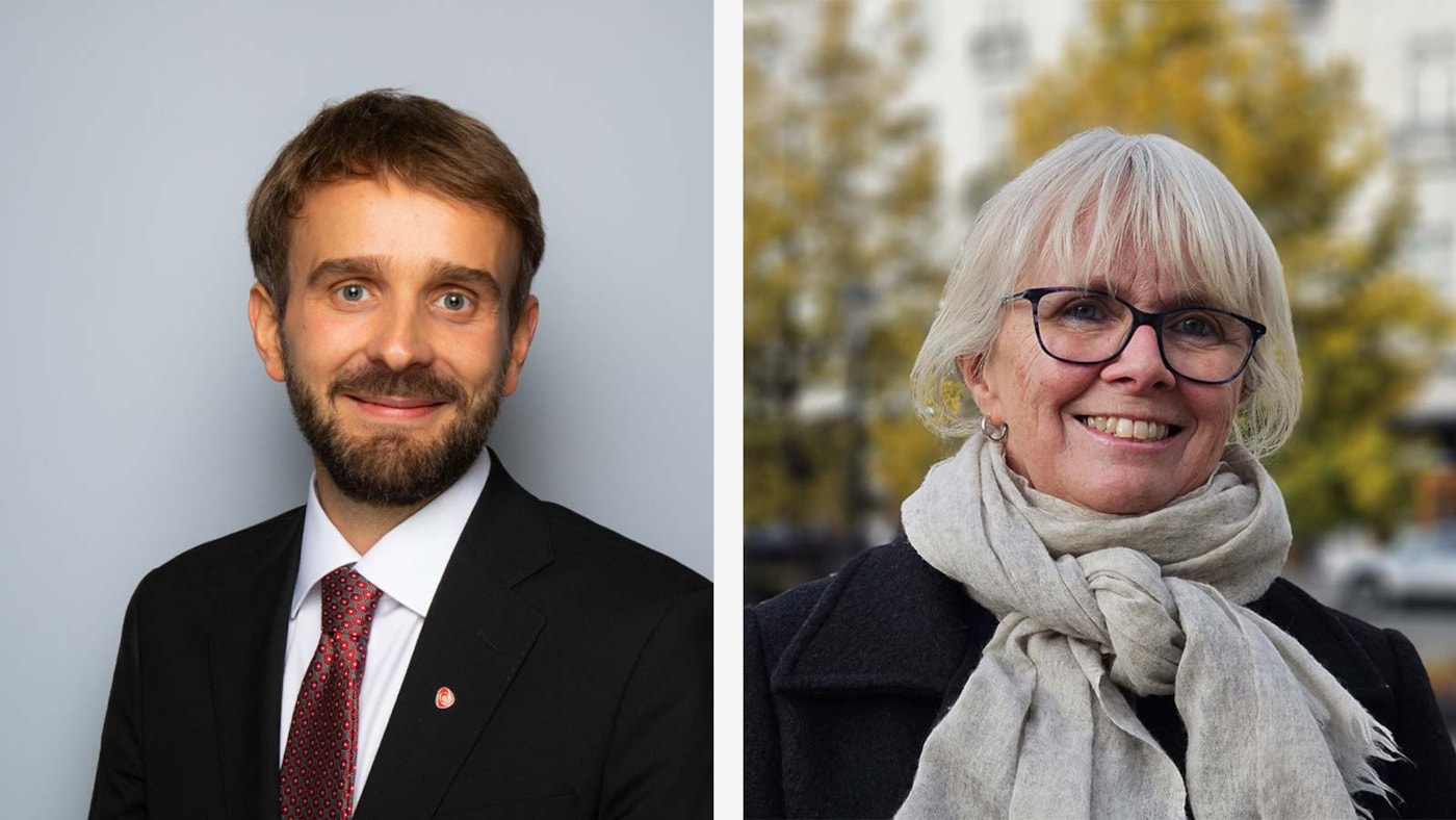 Bilde av helse- og omsorgsminister Jan Christian Vestre og Mari Larsen, generalsekretær LHL