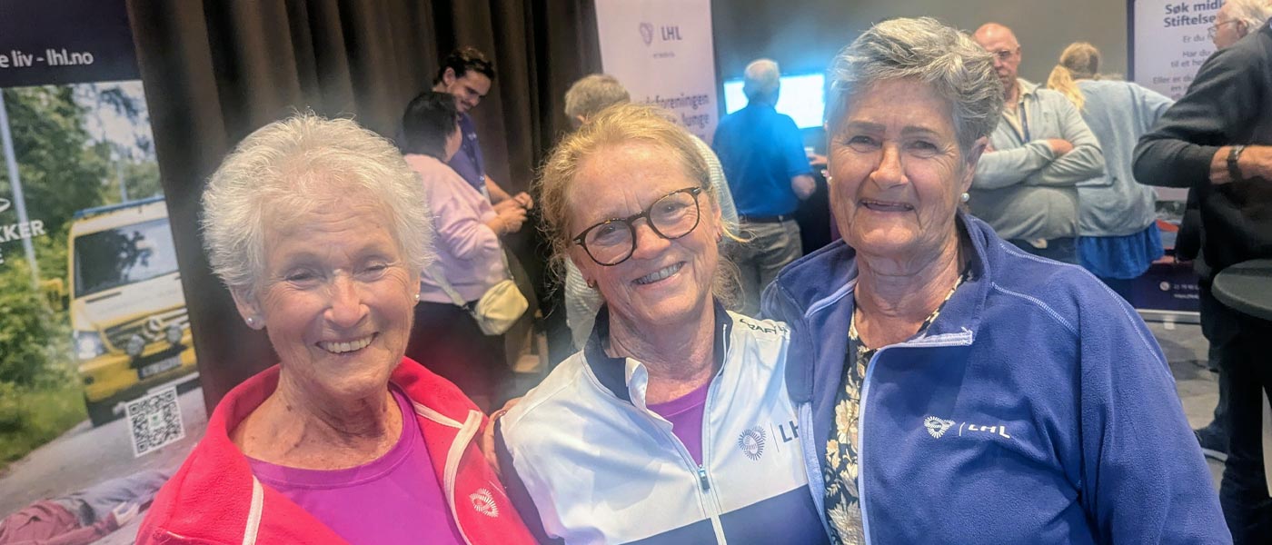 Mona Engell, Kari Anne Fredheim og Ann-Mari Brandnes i LHL Nannestad og Gjerdrum