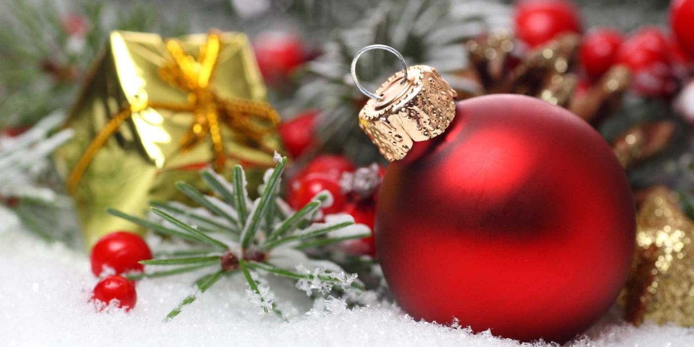 Juledekorasjon med kule