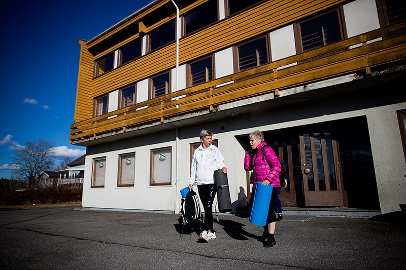 Ferdig for i dag. Hjem til dusjen.