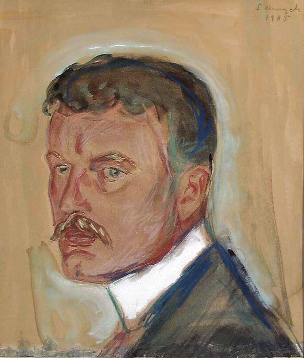 Selvportrett. 1905. Edvard Munch.